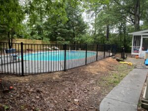 Aluminum Fence around the pool