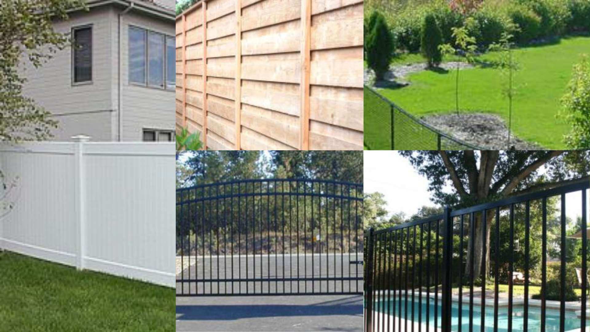 difference type of fences available