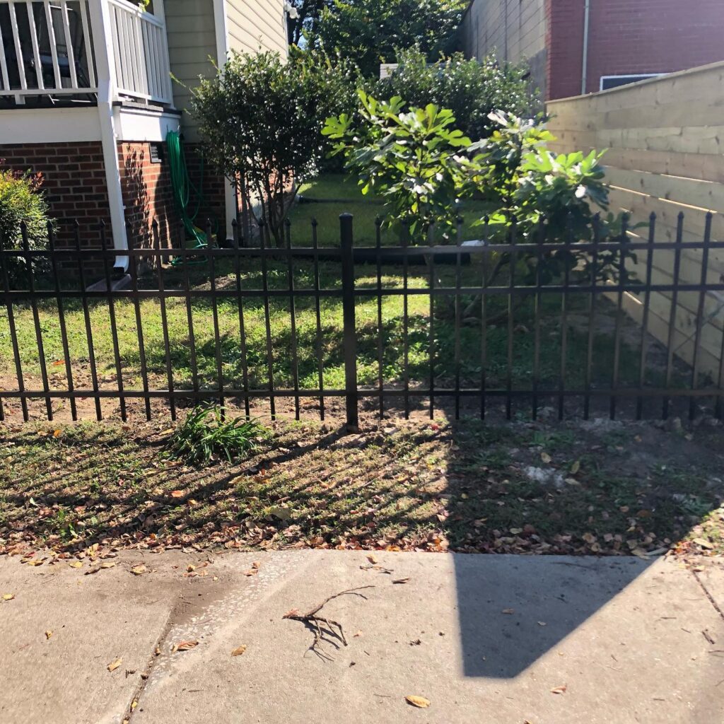 wrought iron fence