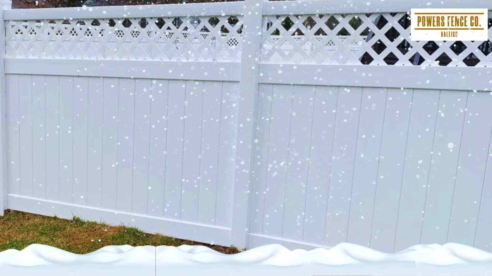 winter fence installation